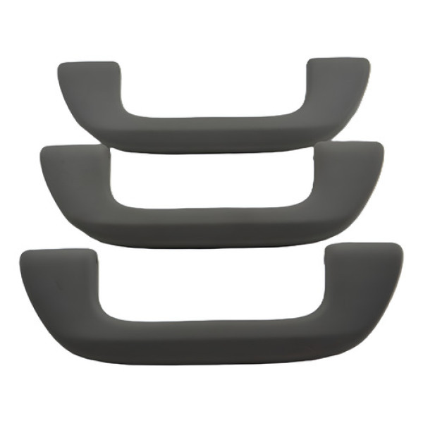 Kit 3 Puxador Alça Teto Pqp Honda Fit 2009 A 2013 Original - Cinza-escuro