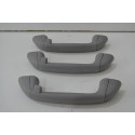 Kit 3 Puxador Alça Teto Pqp Toyota Etios 2015 Original Cinza-escuro