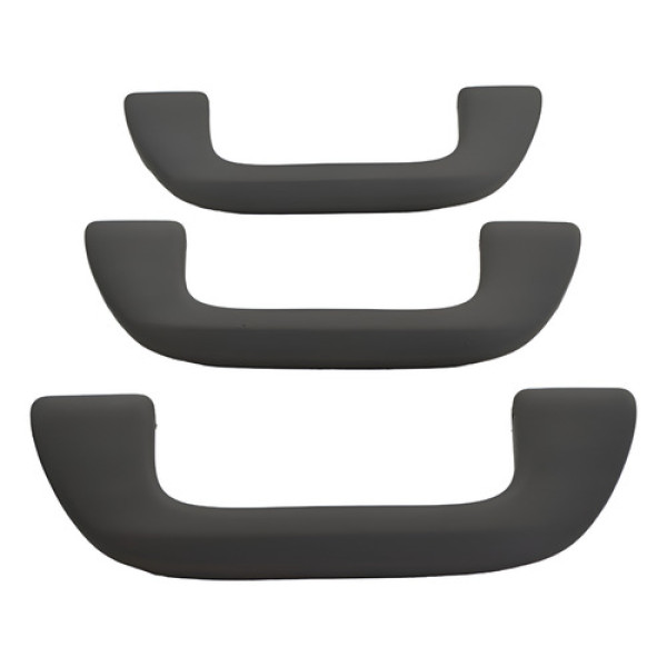 Kit Com 3 Puxador Alça Teto Pqp Honda Civic 2013 Original Cinza-escuro