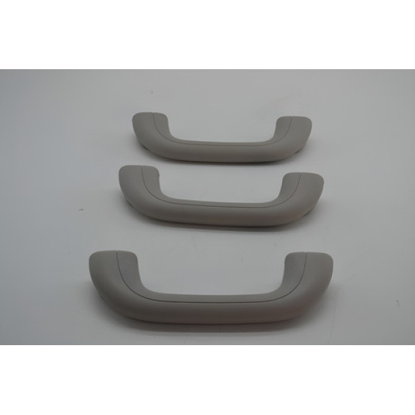 Kit 3 Puxador Alça Teto Pqp Kia Carnival Ex 2006 Original Cinza