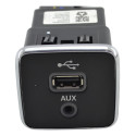 Entrada Conector Usb Auxiliar Fiat Cronos 2019 Argo Original - Preto
