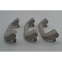 Kit Com 3 Puxador Alça Teto Pqp Honda City 2024 Original Cinza