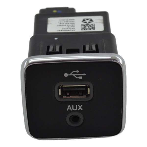 Entrada Conector Usb Auxiliar Jeep Compass 2018 Origina Preto