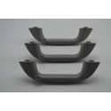 Kit 3 Pqp Puxador Alça Teto Toyota Etios Hatch X Original Cinza