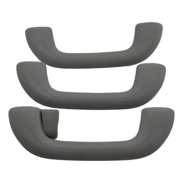 Kit 3 Puxador Alça Apoio Teto Pqp Azera 2013 Original Cinza