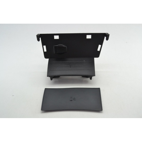 Moldura Tomada 12v Console Renault Captur 2021 Original Preto