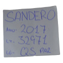 Par Quebra Sol Direito Esquerdo Sandero 2017 Logan Original
