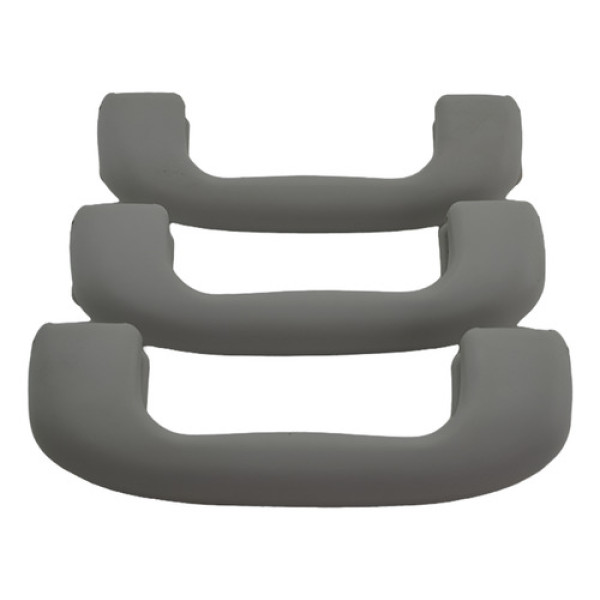 Kit 3 Puxador Alça Teto Pqp Chevrolet Tracker 2021 Original Cinza