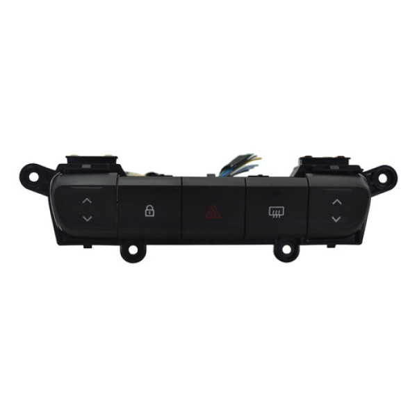 Botão Pisca Alerta Desembaçador Trava Kwid 2020 Original Preto