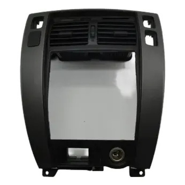 Moldura Radio Central C/difusor Painel Tucson 2015 Original Preto