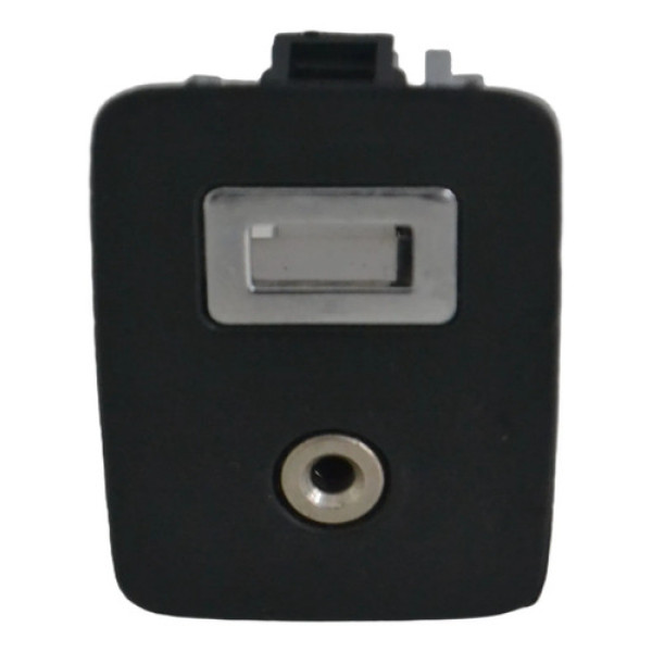 Moldura Conector Auxiliar Sem Usb Ecosport 2017 Original Preto