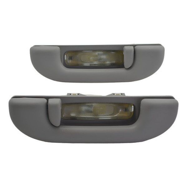 Par Puxador Alça Teto Pqp Com Luz Fiat Toro 2021 Original Cinza-escuro