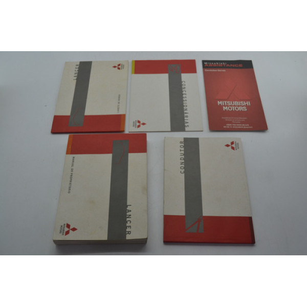 Kit 5 Manual Proprietario Mitsubishi Lancer 2014 Original