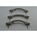 Kit 3 Puxador Alça Teto Pqp Interno C3 2012 Original Cinza