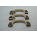 Kit 3 Puxador Alça Teto Pqp Volkswagen Jetta 2013 Original