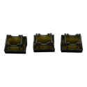 Kit 3 Botão Cego Falso Volkswagen Amarok 2021 Original Preto