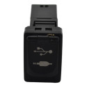 Entrada Conector Usb Auxiliar Painel Rav4 2013 Original Preto