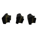 Kit 3 Botão Cego Falso Volkswagen Amarok 2021 Original Preto
