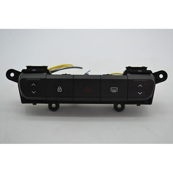 Botão Pisca Alerta Trava Desembaçador Renault Kwid Original  Preto