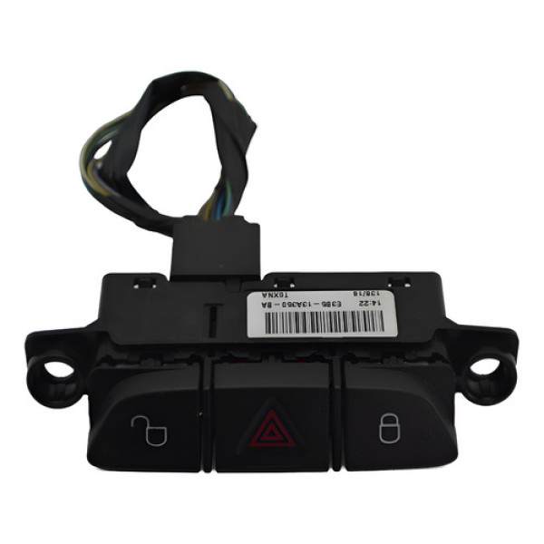 Botão Trava Destrava Pisca Alerta Ford Ka 2017 Original Preto