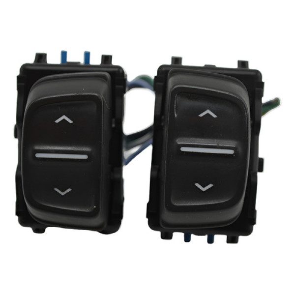 Par Botão Comando Vidro Eletrico Sandero 2016 2017 Original