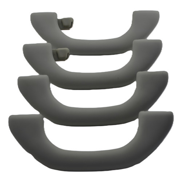 Kit Com 4 Puxador Alça Teto Pqp Vw Jetta 2008 Original - Cinza-escuro