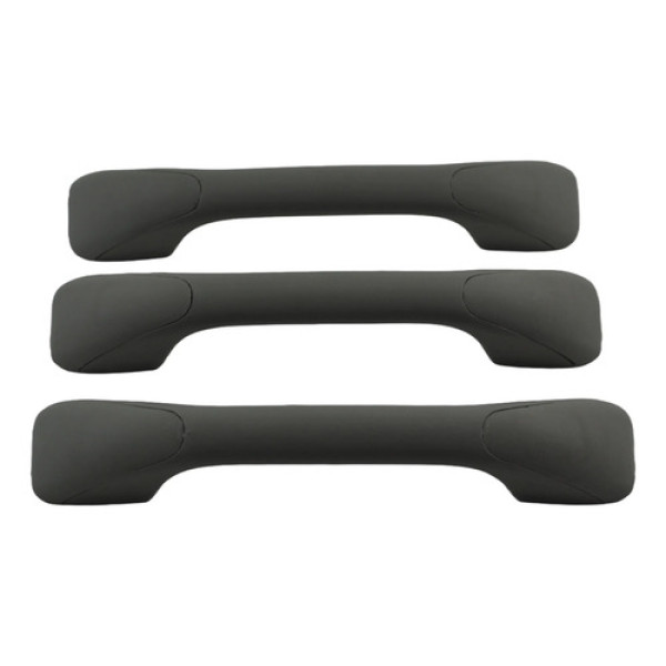 Kit 3 Puxador Alça Teto Pqp Logan 2011 Sandero Original Cinza