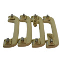 Kit Com 4 Puxador Alça Teto Pqp Audi Q5 2016 Original Ocre