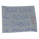 Moldura Espelho Retrovisor Interno Zafira 2009 Original