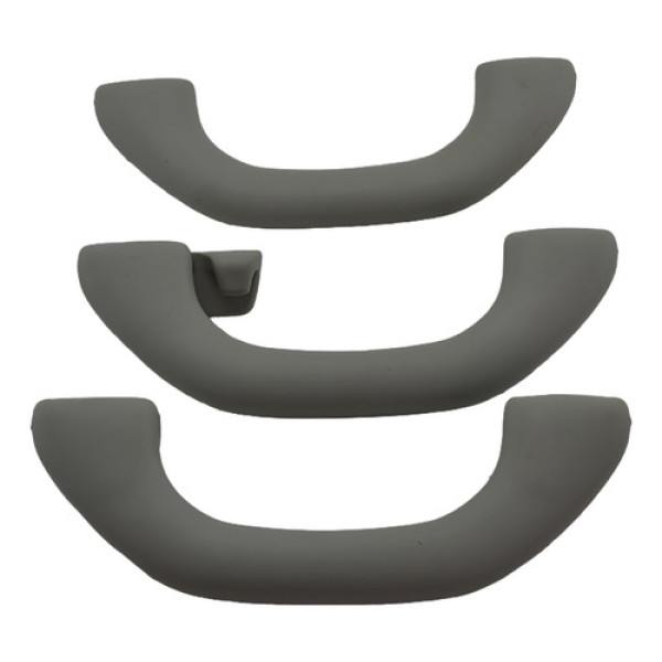 Kit Com 3 Puxador Alça Teto Pqp Vw Polo 2008 Original - Bege