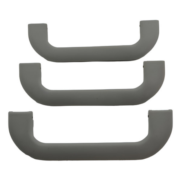 Kit 3 Puxador Alça Teto Pqp Vw Fox Crossfox 2012 Original - Cinza