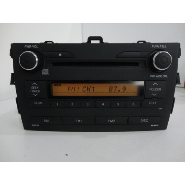 Radio Aparelho Som Painel Toyota Corolla 2009 Original