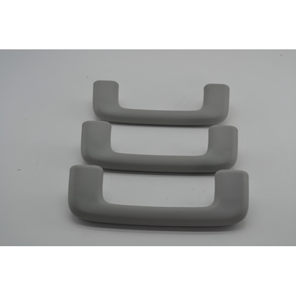 Kit 3 Puxador Alça Teto Pqp Mitsubishi Asx 2012 Original Cinza