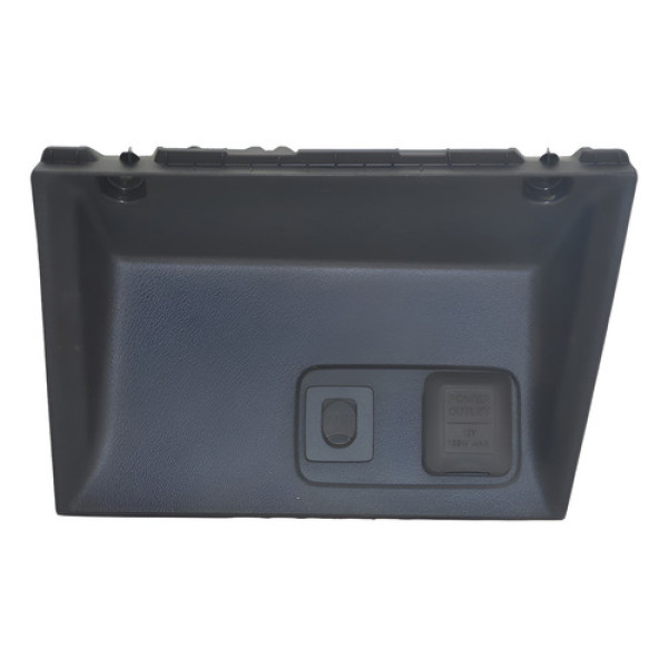 Moldura Com Tomada 12v + Entrada Auxiliar Civic 2015 Origin Preto