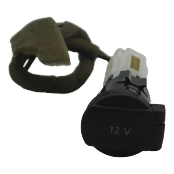 Tomada Energia 12v Volkswagen Fox 2010 A 2016 Original Preto