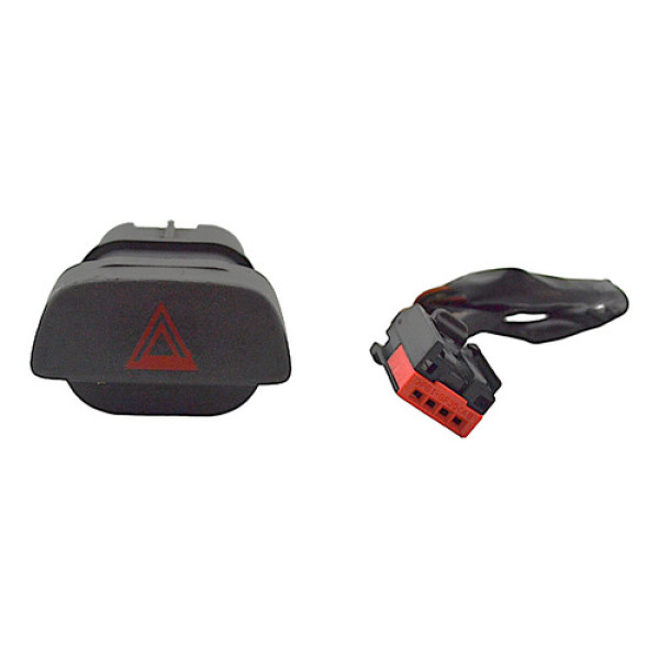 Botão Comando Pisca Alerta Painel Ford Focus 2011 Original Preto
