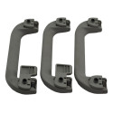 Kit 3 Puxador Alça Pqp Teto Volkswagen Santana 2003 Original Cinza
