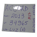 Luz Cortesia Dianteira Teto Porta Oculos Accord 2013 Origina