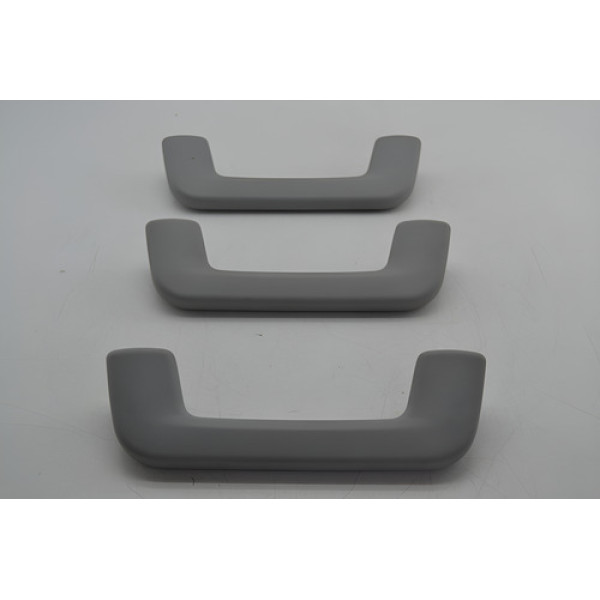 Kit 3 Puxador Alça Teto Pqp Chery Tiggo 2 2020 Original Cinza-escuro