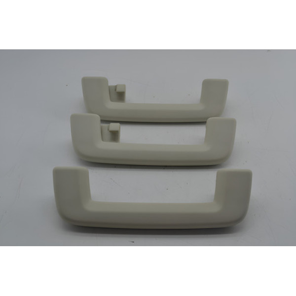 Kit 3 Puxador Alça Teto Pqp Ford Ecosport 2019 Original Cinza