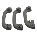 Kit Com 3 Puxador Alça Teto Pqp Hyundai Ix35 2011 Original Cinza