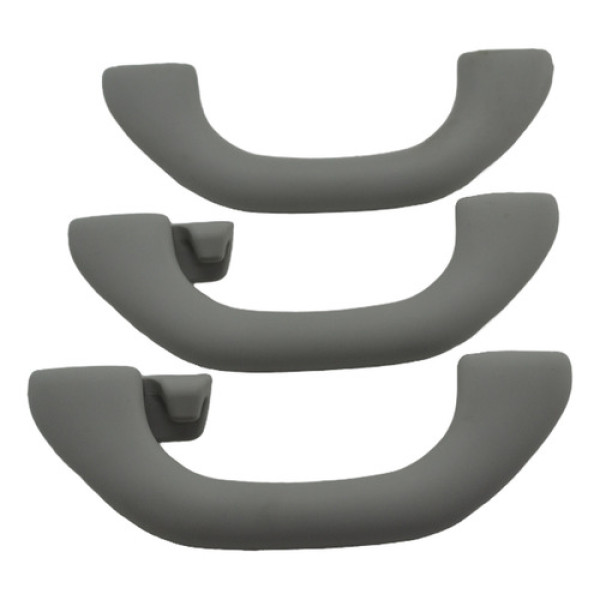 Kit 3 Puxador Alça Teto Pqp Volkswagen Jetta 2017 Original Cinza