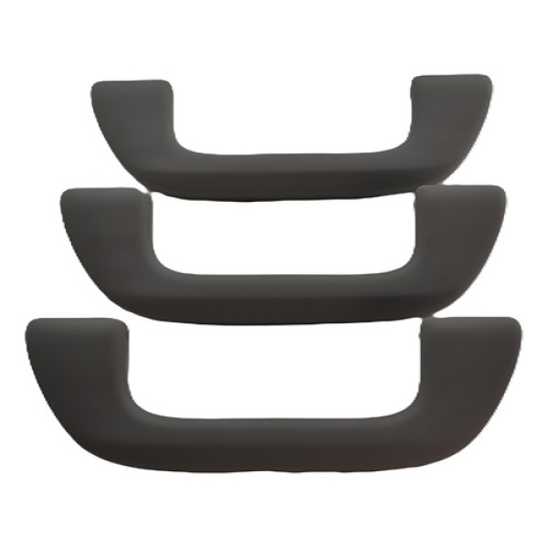 Kit 3 Puxador Alça Teto Pqp Honda Civic G9 2014 Original - Cinza-escuro