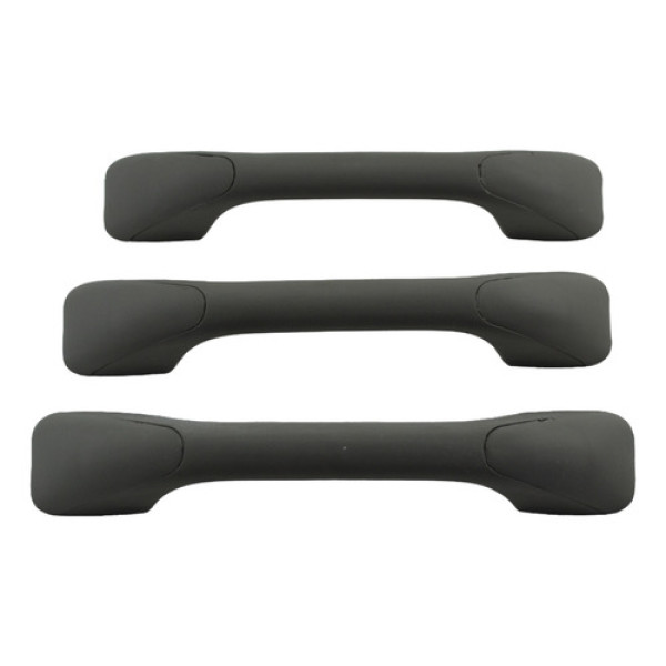 Kit 3 Puxador Alça Teto Pqp Logan 2011 Sandero Original Cinza