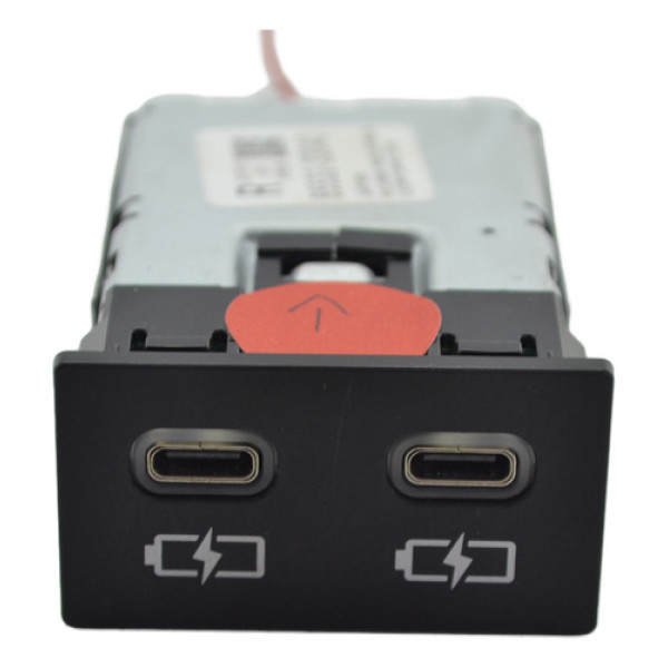 Entrada Dupla Usb Tipo C Toyota Corolla Cross 2023 Original Preto