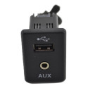 Entrada Conector Usb Auxiliar Nissan Kicks 2019 Original - Preto