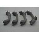 Kit 4 Puxador Alça Teto Pqp Pt Cruiser 2003 Original