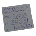 Luz Cortesia Interna Teto Corolla 2003 Original