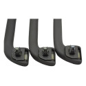 Kit 3 Puxador Alça Teto Pqp Honda Civic 2008 Original Cinza-escuro