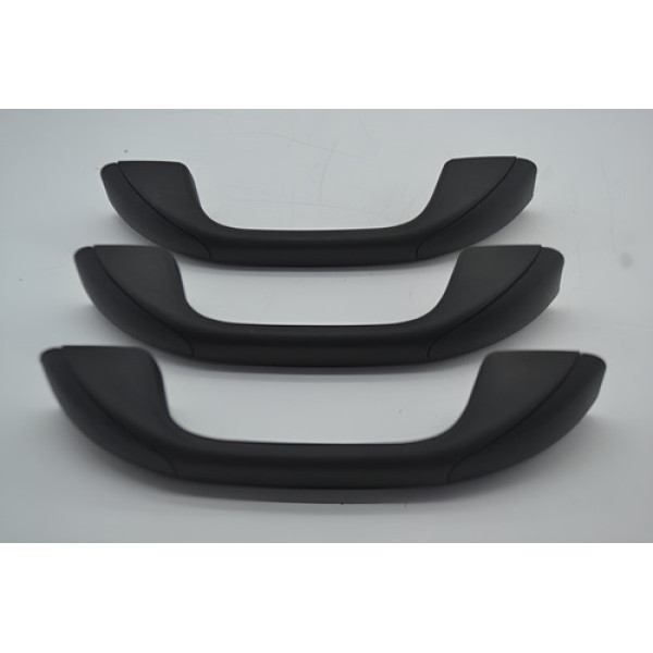 Kit 3 Puxador Alça Teto Pqp Renault Duster 2021  Original Preto